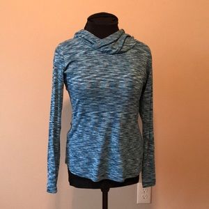 Columbia sportswear blue space dye hoodie size L